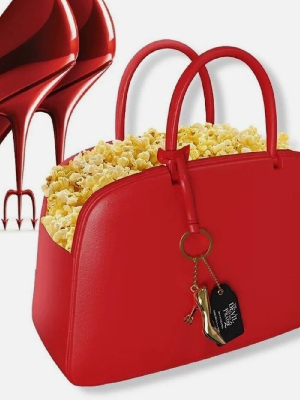 NEW* The Devil Wears Prada 2 Red Handbag Popcorn Bucket - Picture 5 of 5